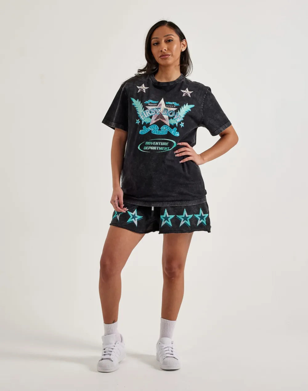 First Row Washed Graphic Tee