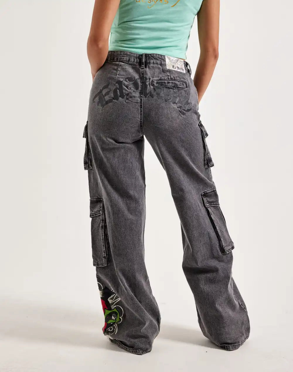 Ed Hardy Sacred Heart Cargo Jeans