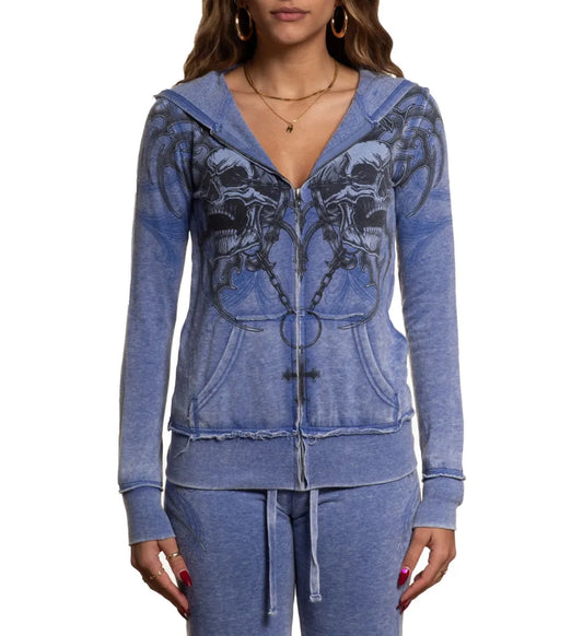 Shred Fest Burnout Zip-Up Hoodie