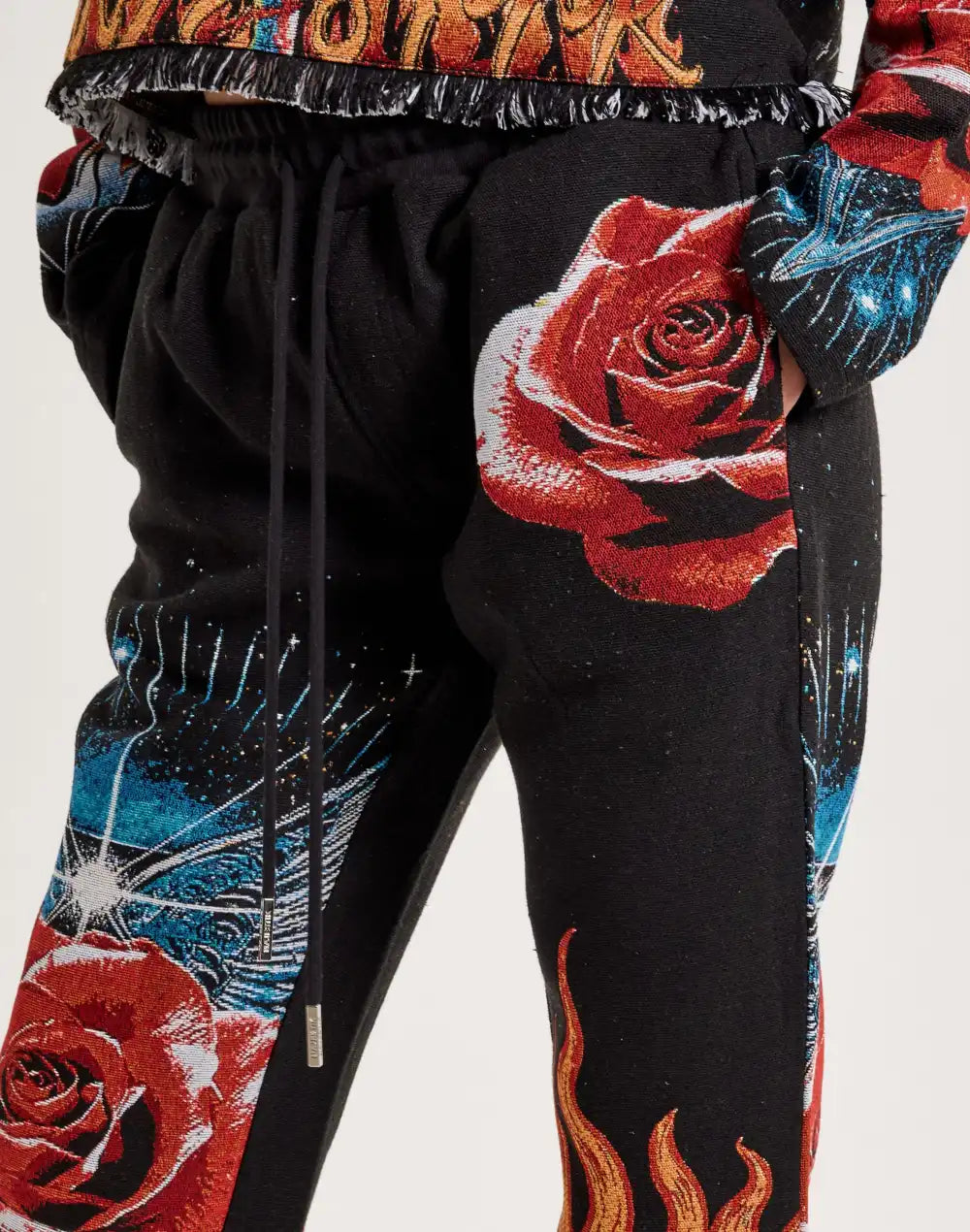 Majestik Winged Heart Tapestry Pants
