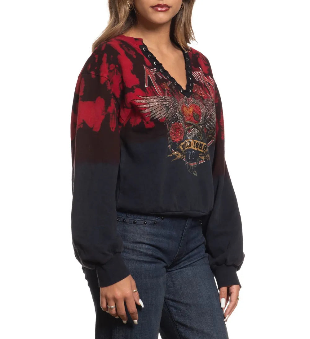 Heart And Roses LS Crewneck