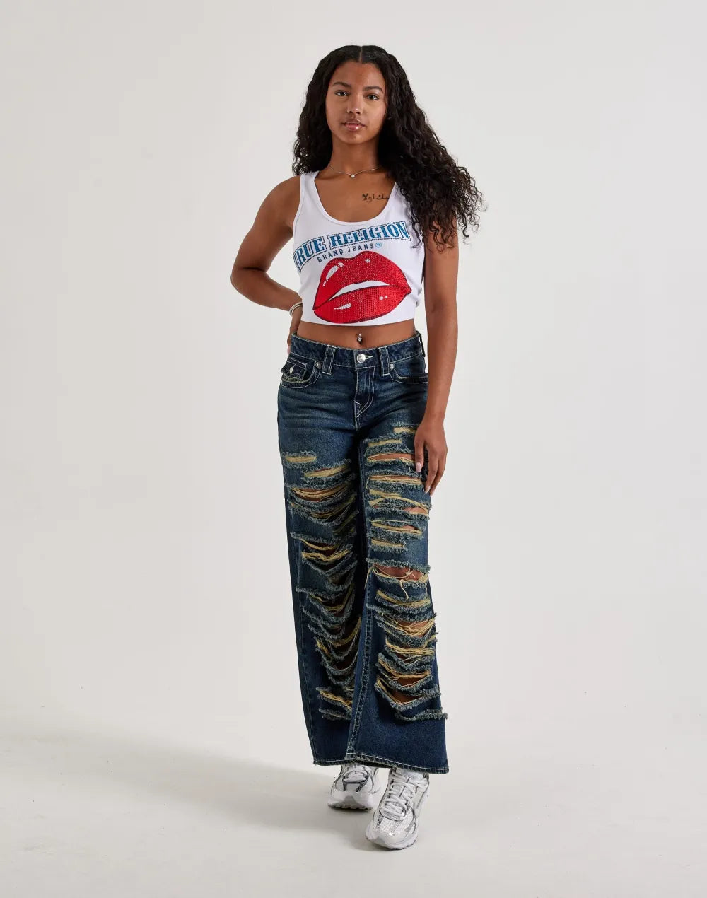 True Religion Crystal Lips Tank Top