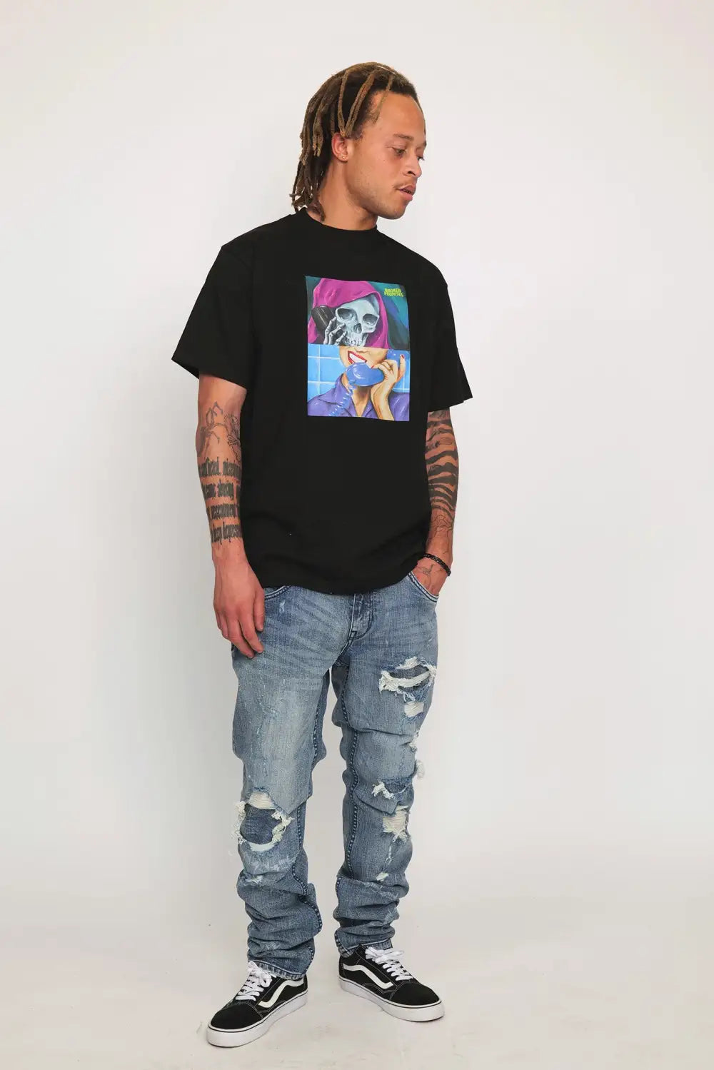 Delete My Number Tee Black