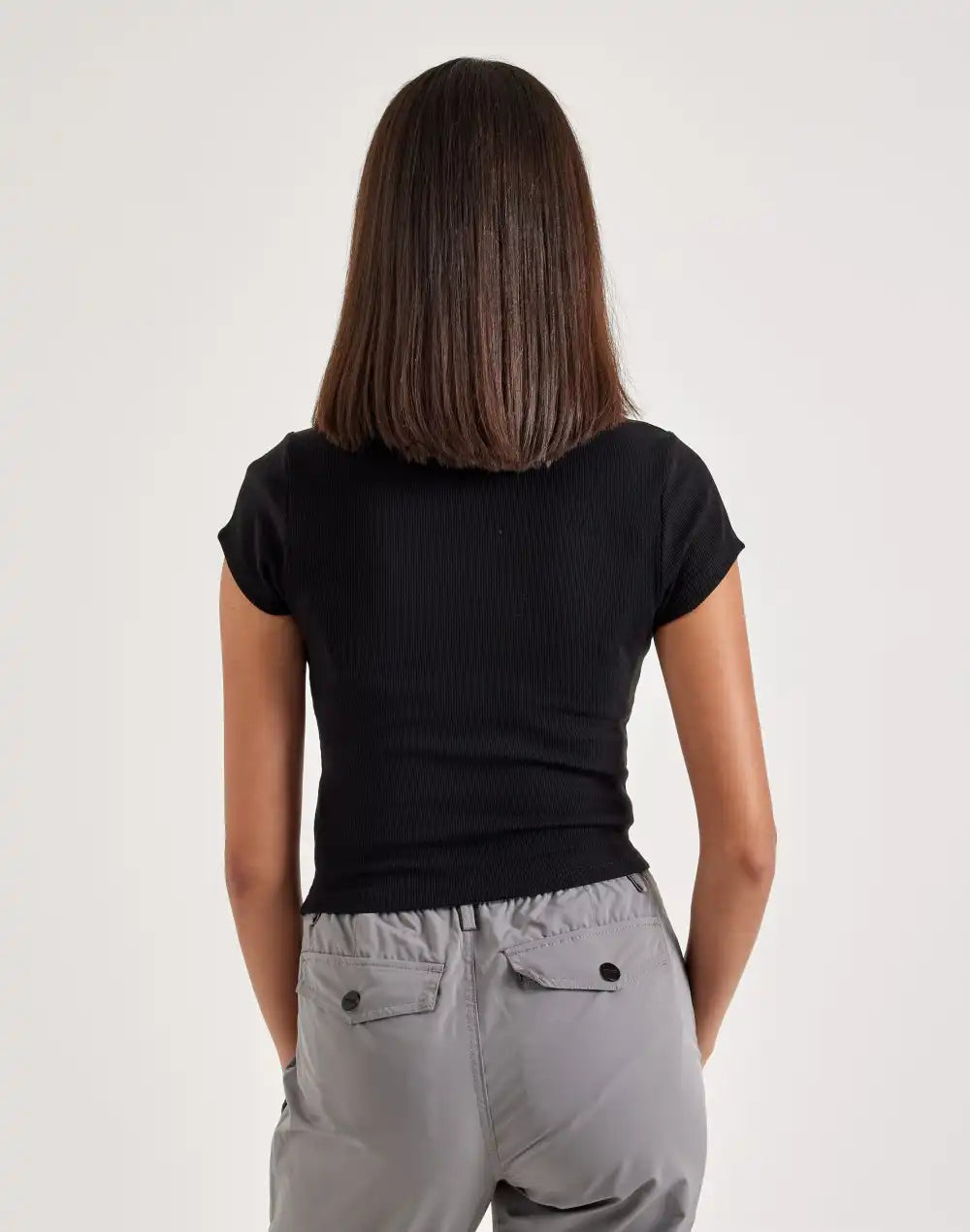 True Religion Cap Sleeve V-Neck Tee