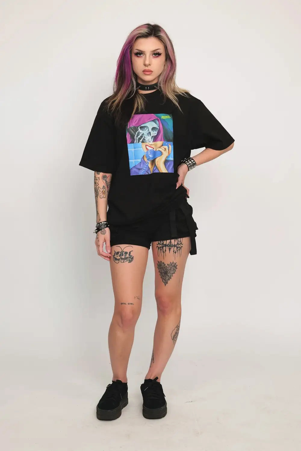 Delete My Number Tee Black