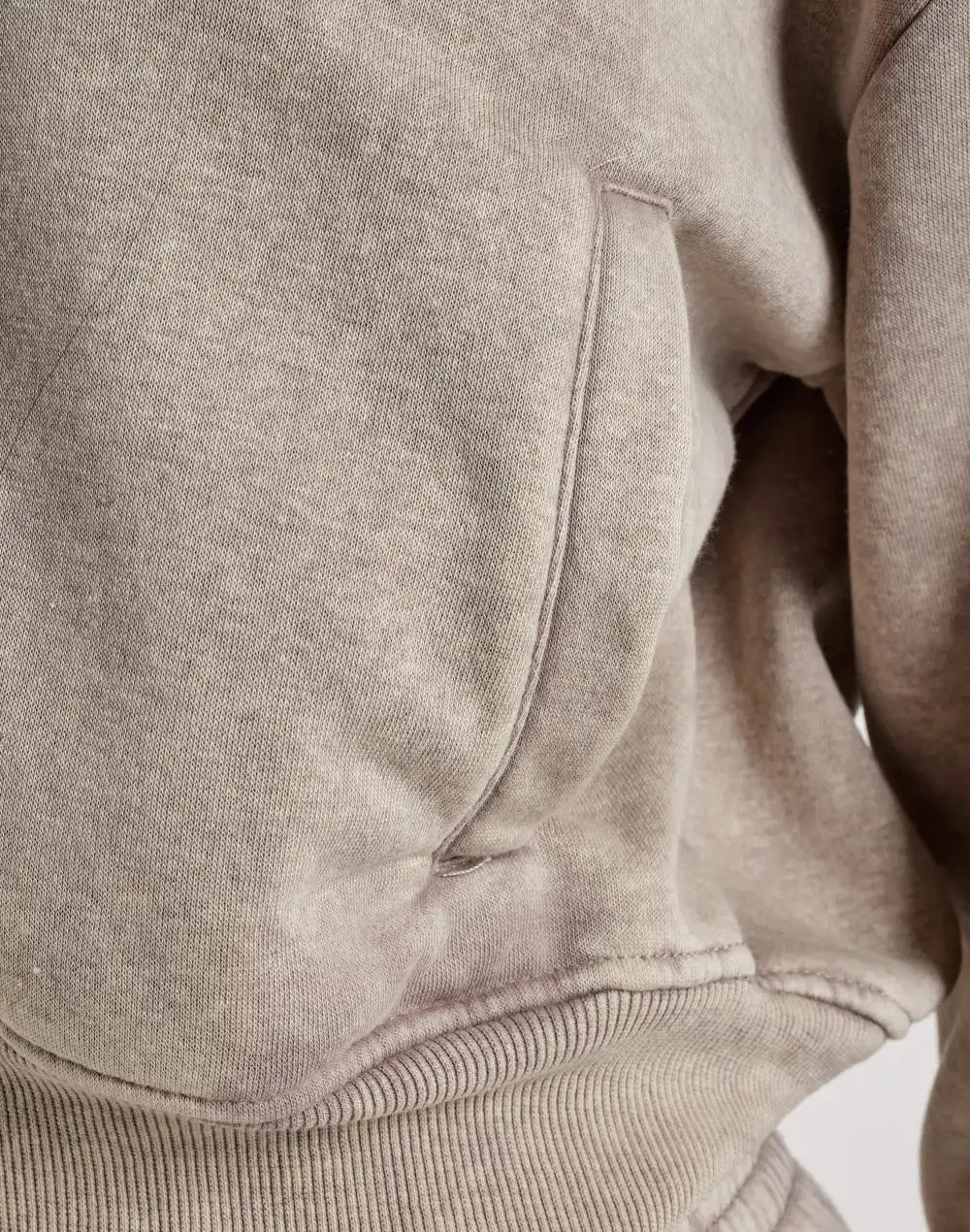 Red Fox Fleece Full-Zip Cropped Hoodie