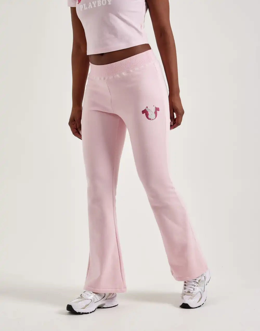 True Religion Playboy Crystal Mid-Rise Bootcut Pants
