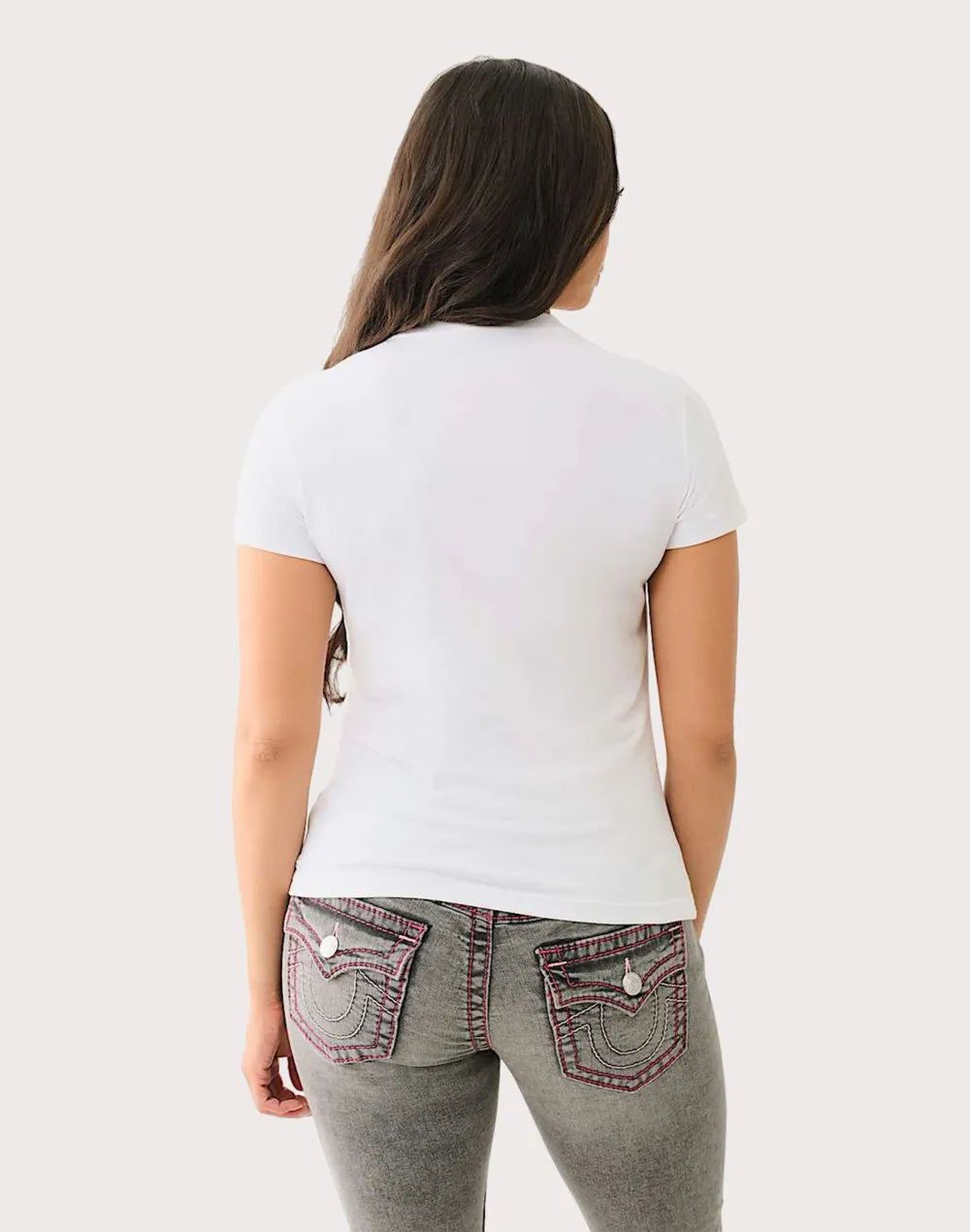 True Religion Crystal Logo Buddha Tee