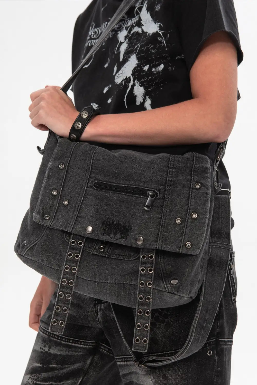 Washed Denim Bag