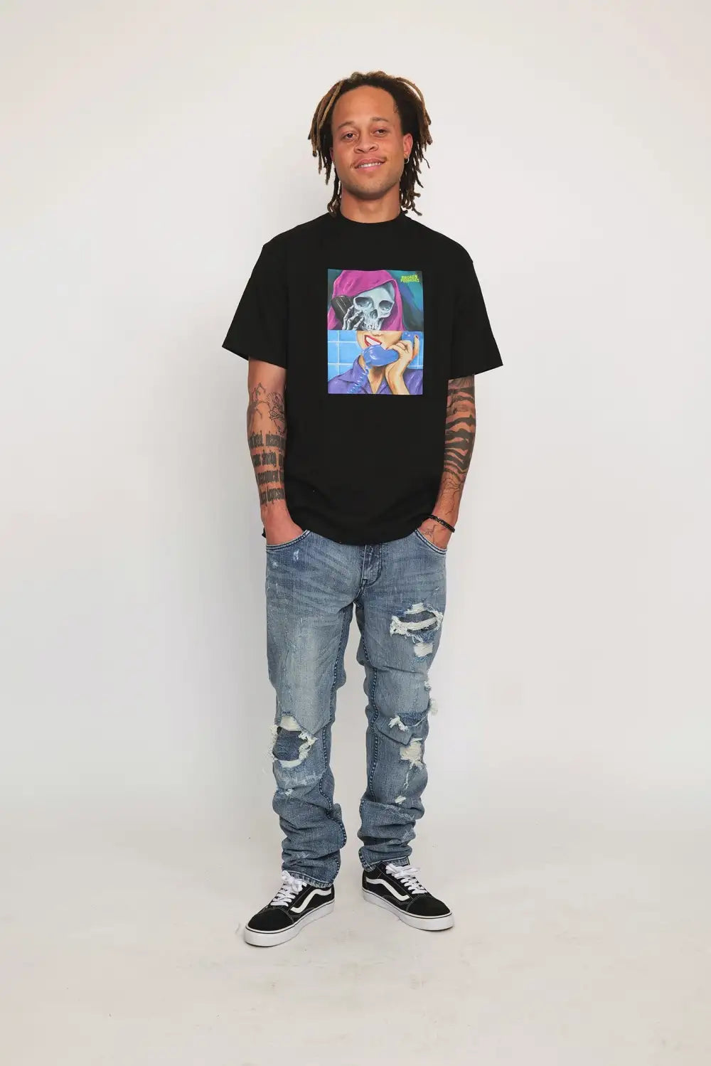 Delete My Number Tee Black