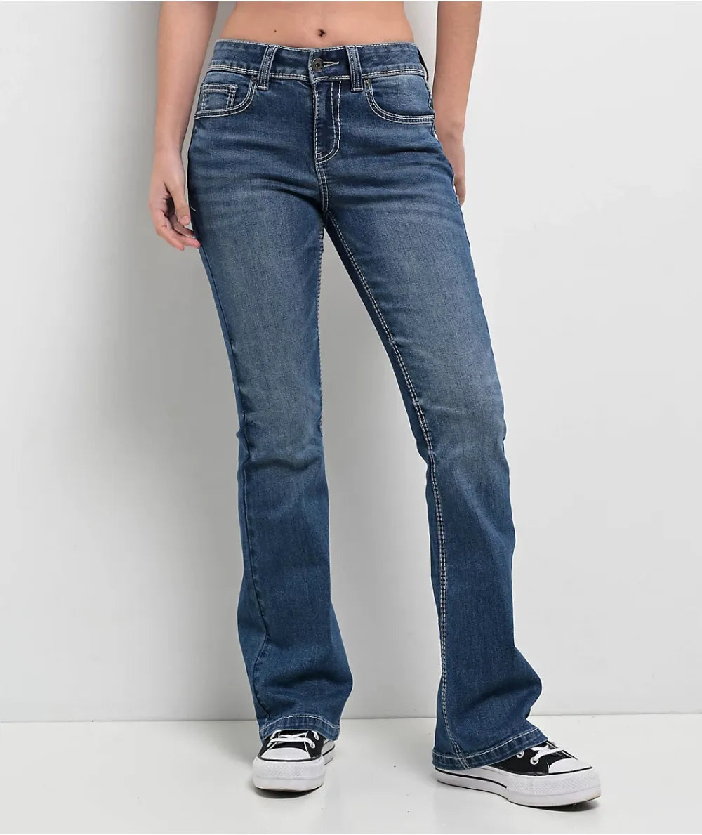 Ninth Hall Alyssia Blue Wash Bootcut Jeans