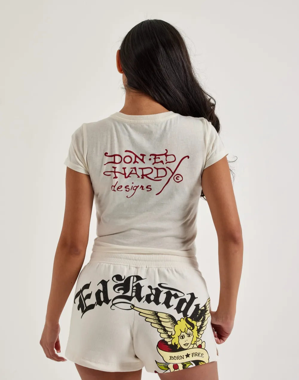 Ed Hardy Rhinestone Cherub Baby Tee