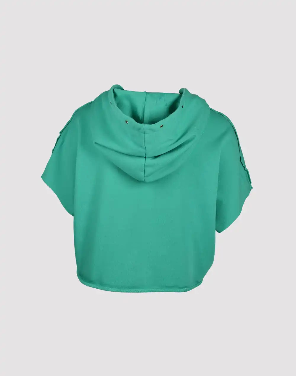 First Row Cropped Fleece Hoodie