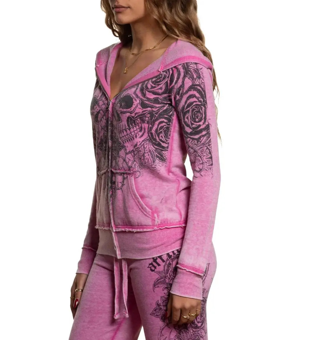 Forgotten Burnout Zip-Up Hoodie
