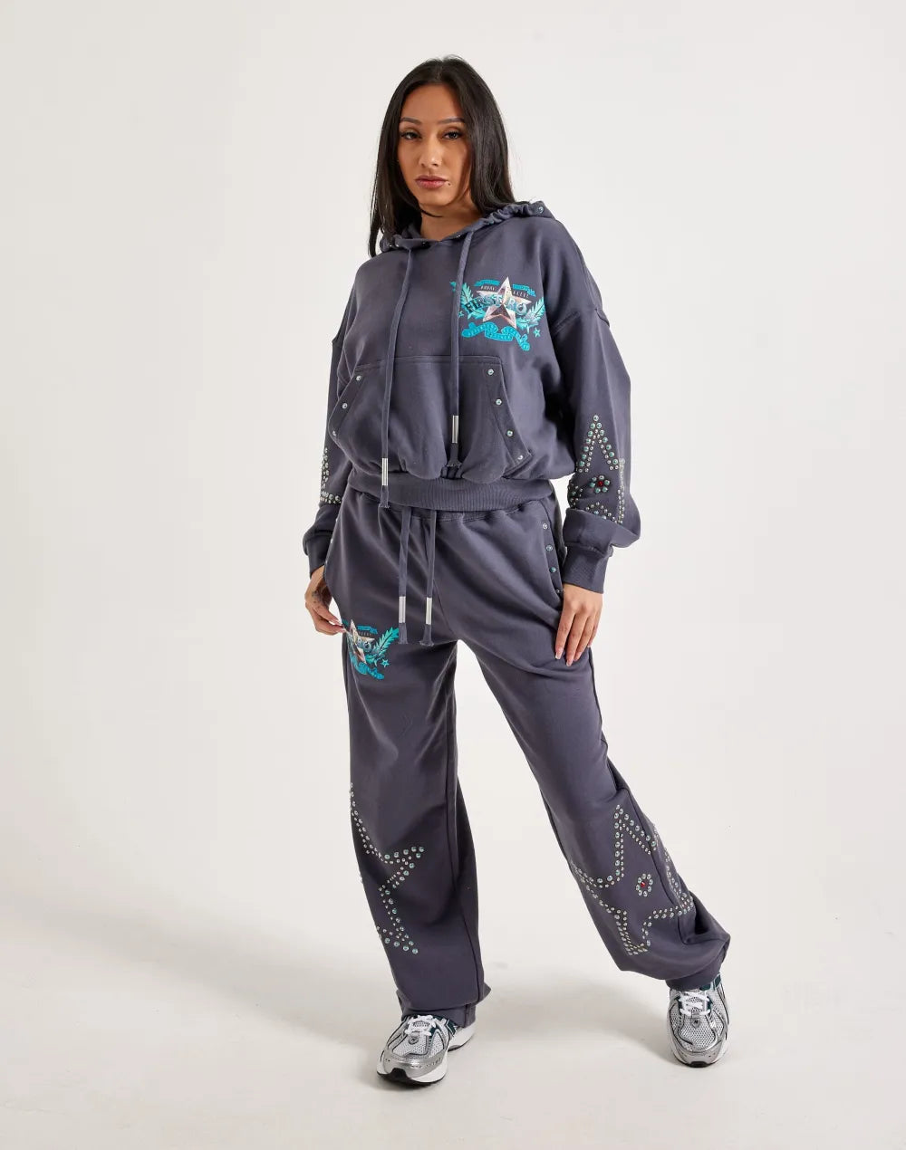 First Row Washed Wide Fleece Pants