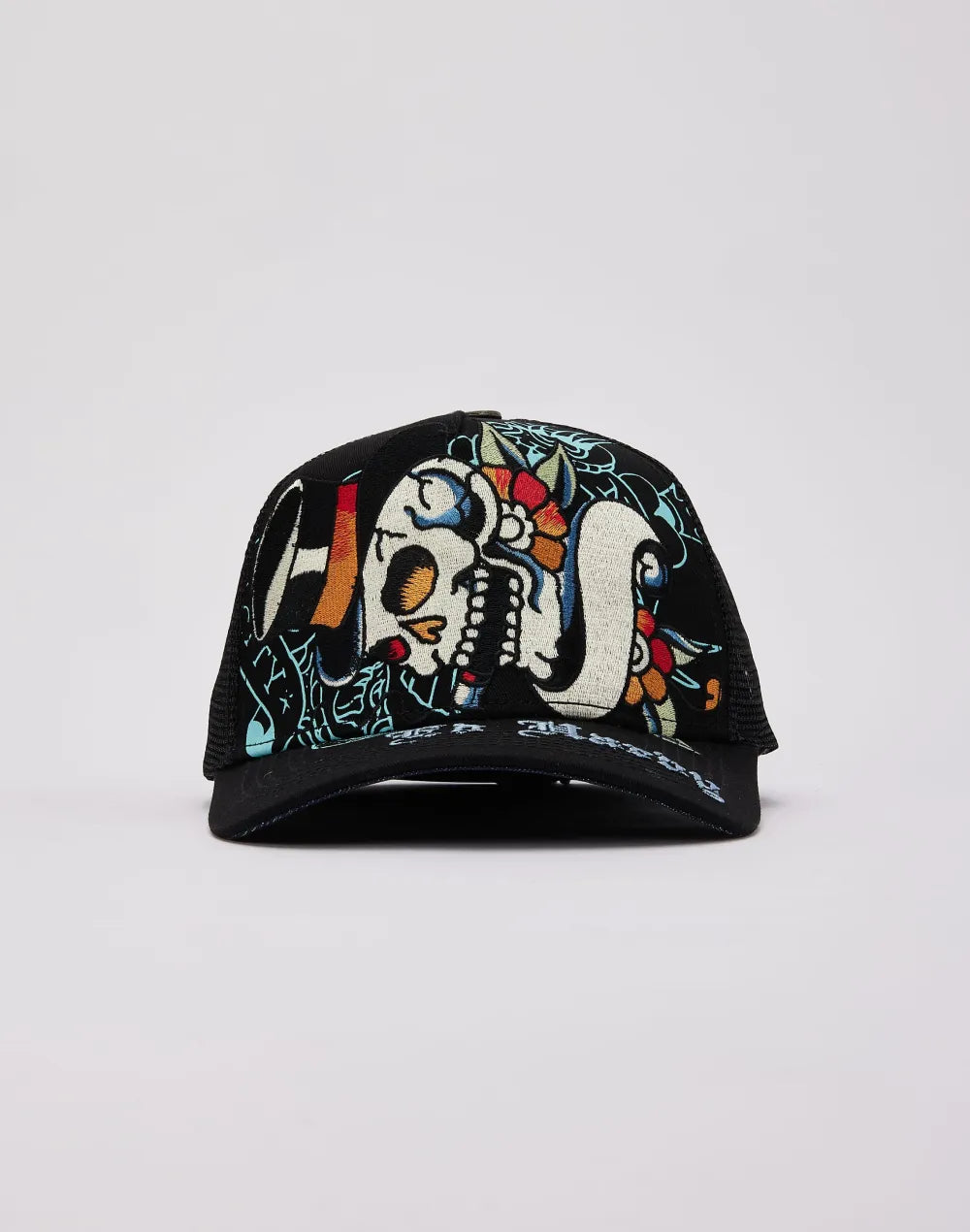 Ed Hardy Tiger Skull Trucker Hat