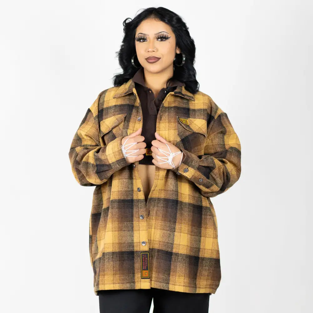 New FB County Super Heavyweight Wool Blend Long Sleeve Shirt
