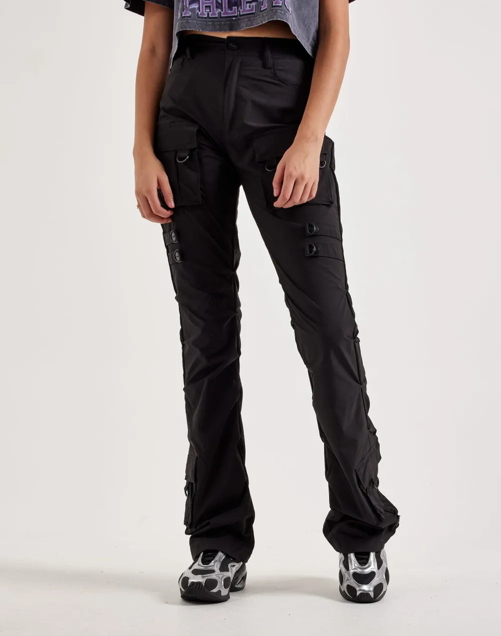Smoke Rise High-Rise Nylon Pants