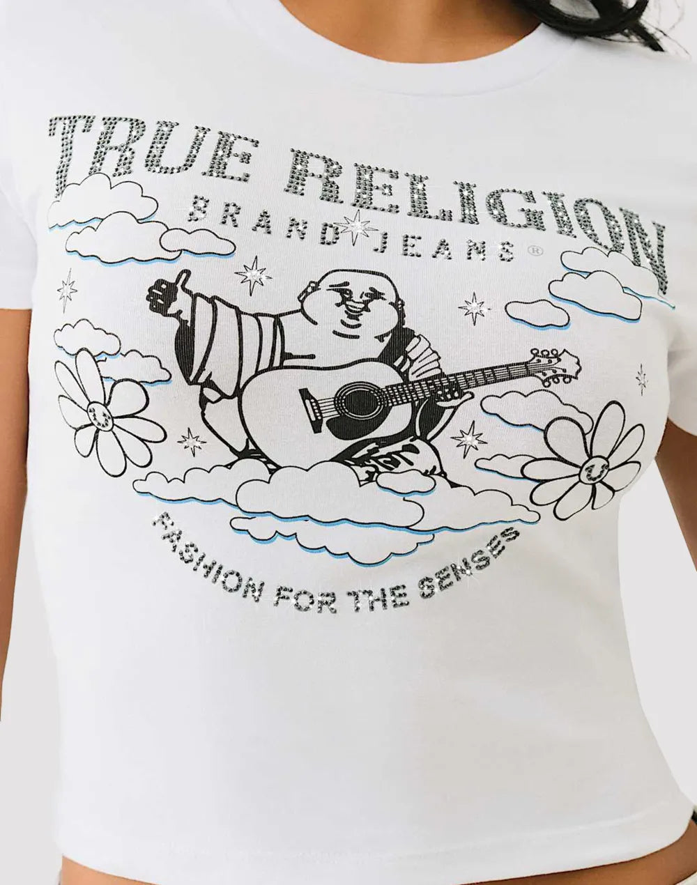 True Religion Crystal Buddha Tee