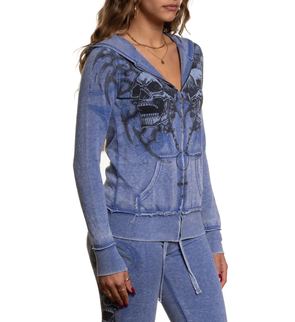 Shred Fest Burnout Zip-Up Hoodie