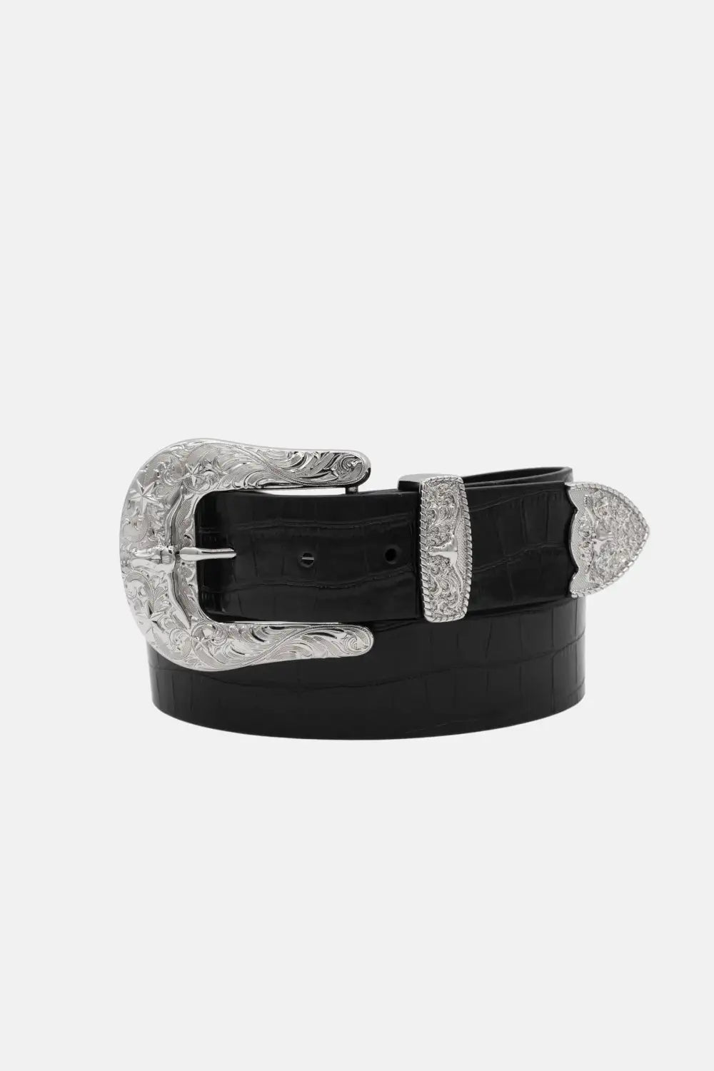 Midnight Croc Belt