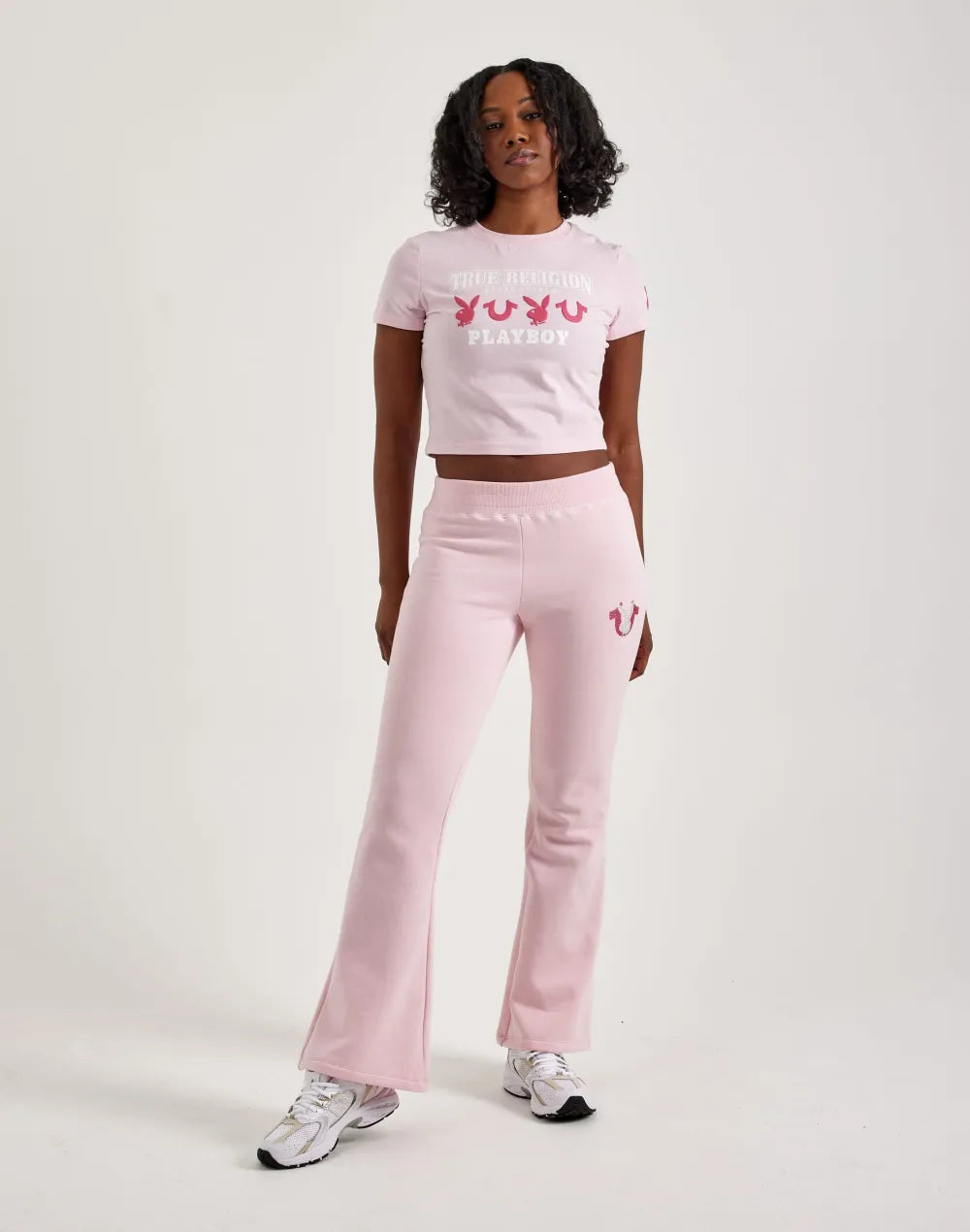 True Religion Playboy Crystal Mid-Rise Bootcut Pants