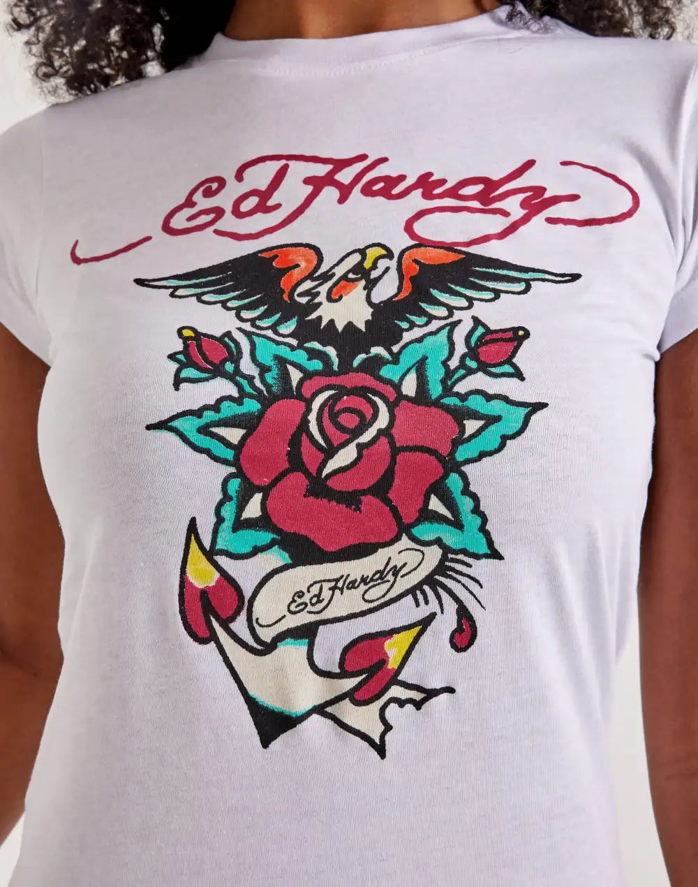 Ed Hardy Eagle Rose Slim-Fit Tee