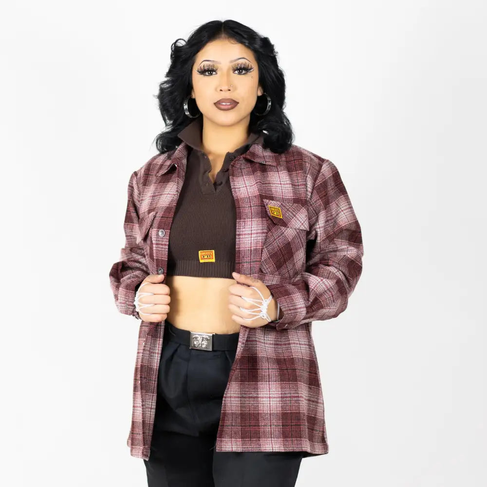 New FB County Super Heavyweight Wool Blend Long Sleeve Shirt