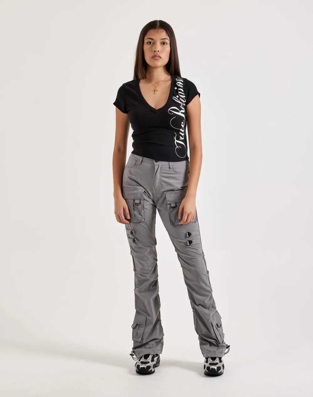 Smoke Rise High-Rise Nylon Pants