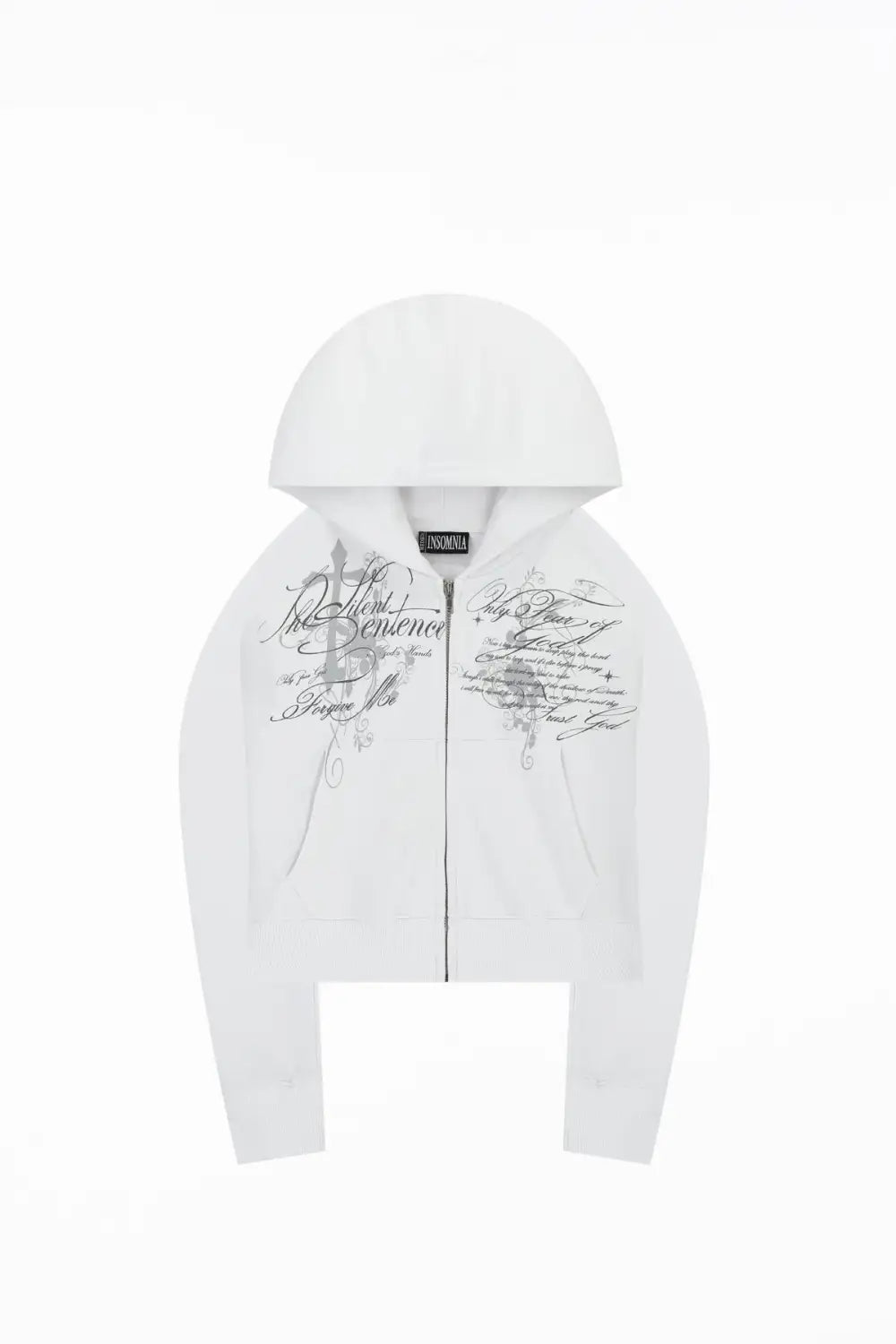 Message Cropped Hoodie