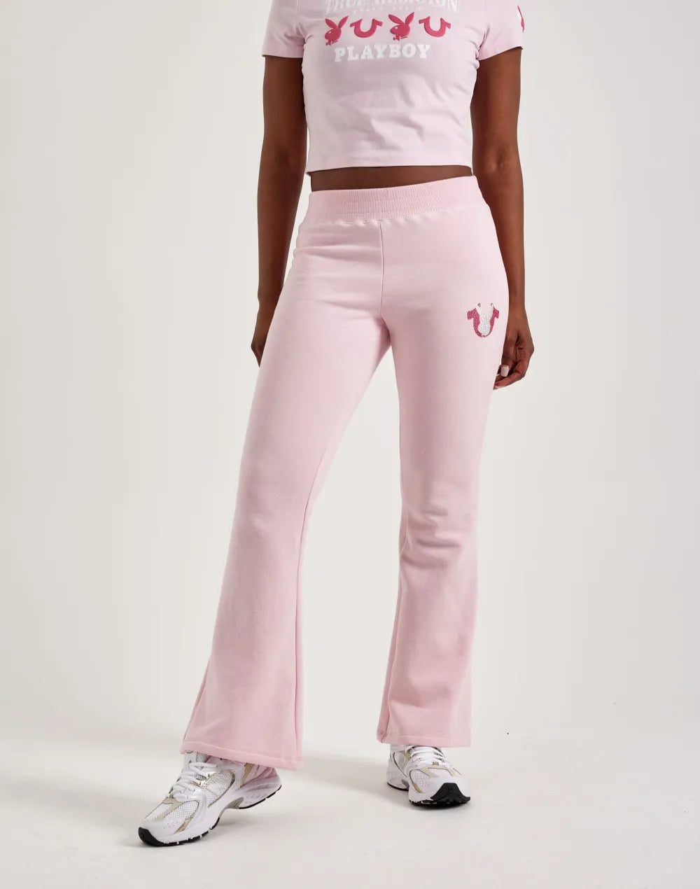 True Religion Playboy Crystal Mid-Rise Bootcut Pants