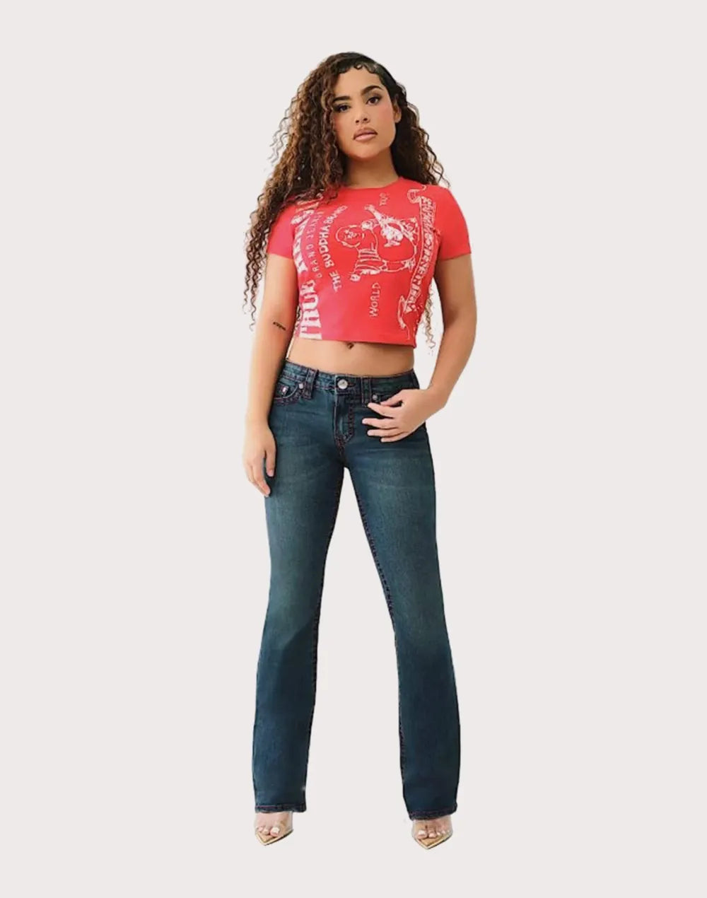 True Religion Heritage Logo Baby Red Tee