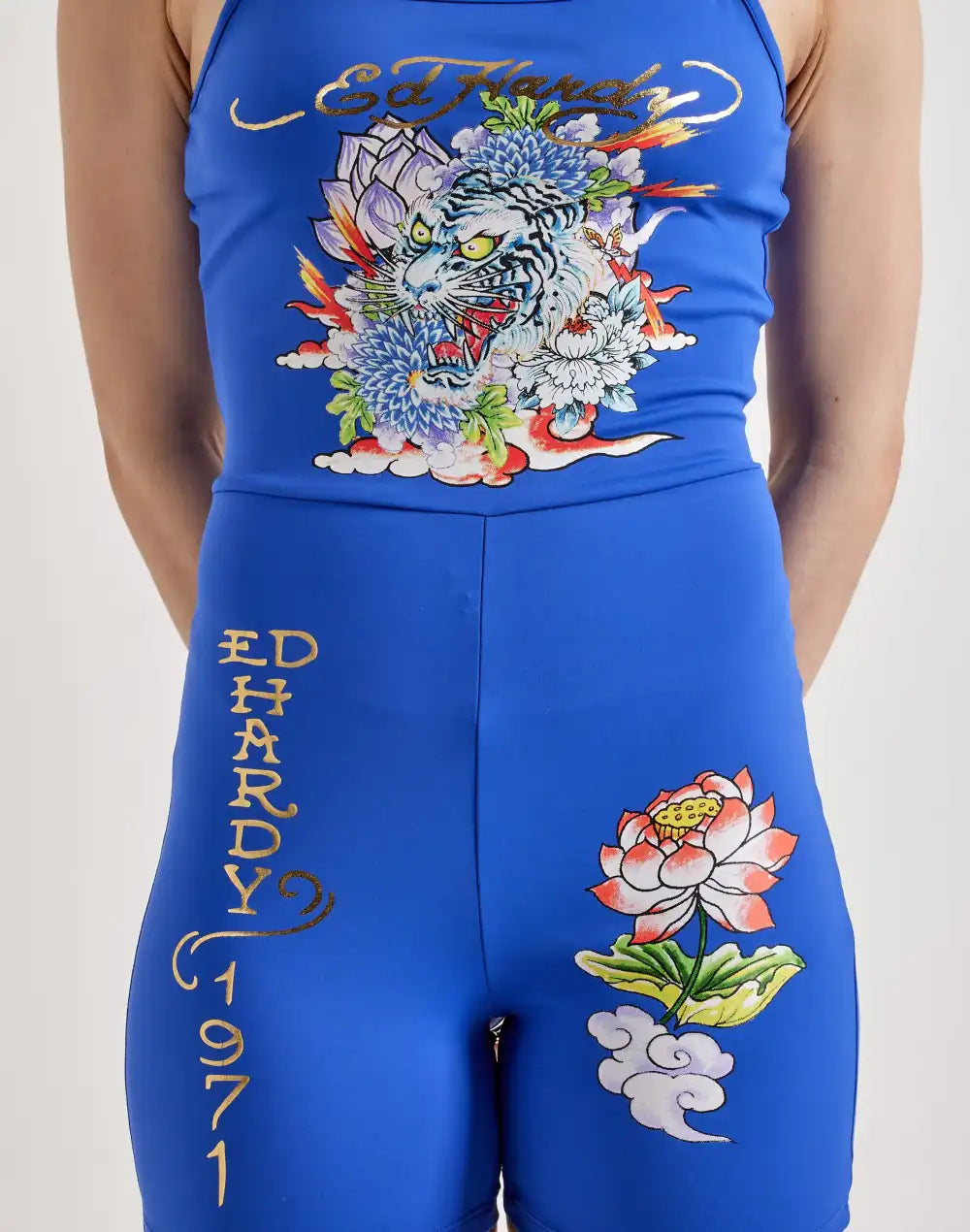 Ed Hardy Tiger Lotus Bodysuit