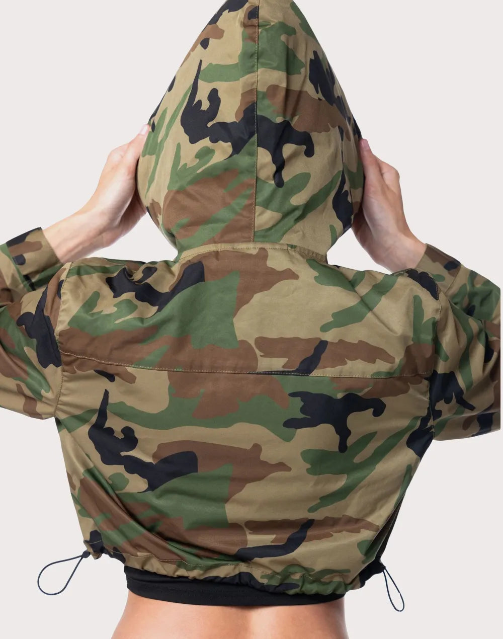 Grindhouse Nylon Cropped Camo Jacket