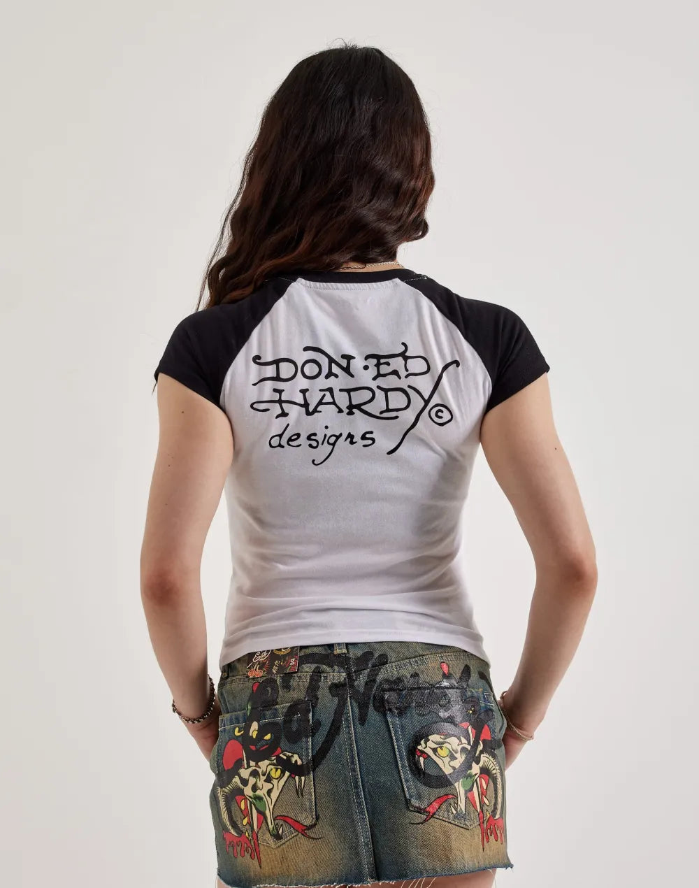 Ed Hardy Heart Wings Raglan Tee