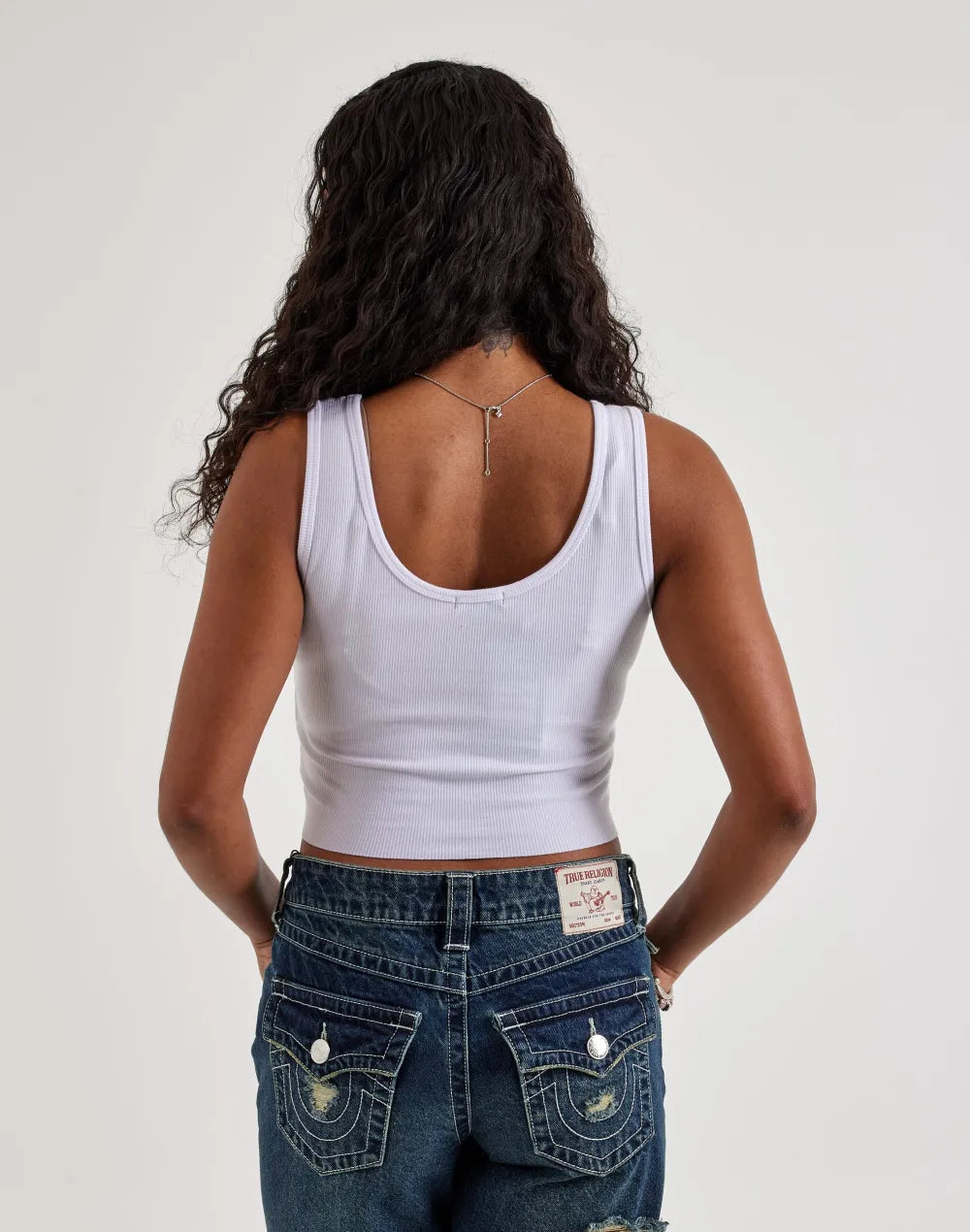 True Religion Crystal Lips Tank Top