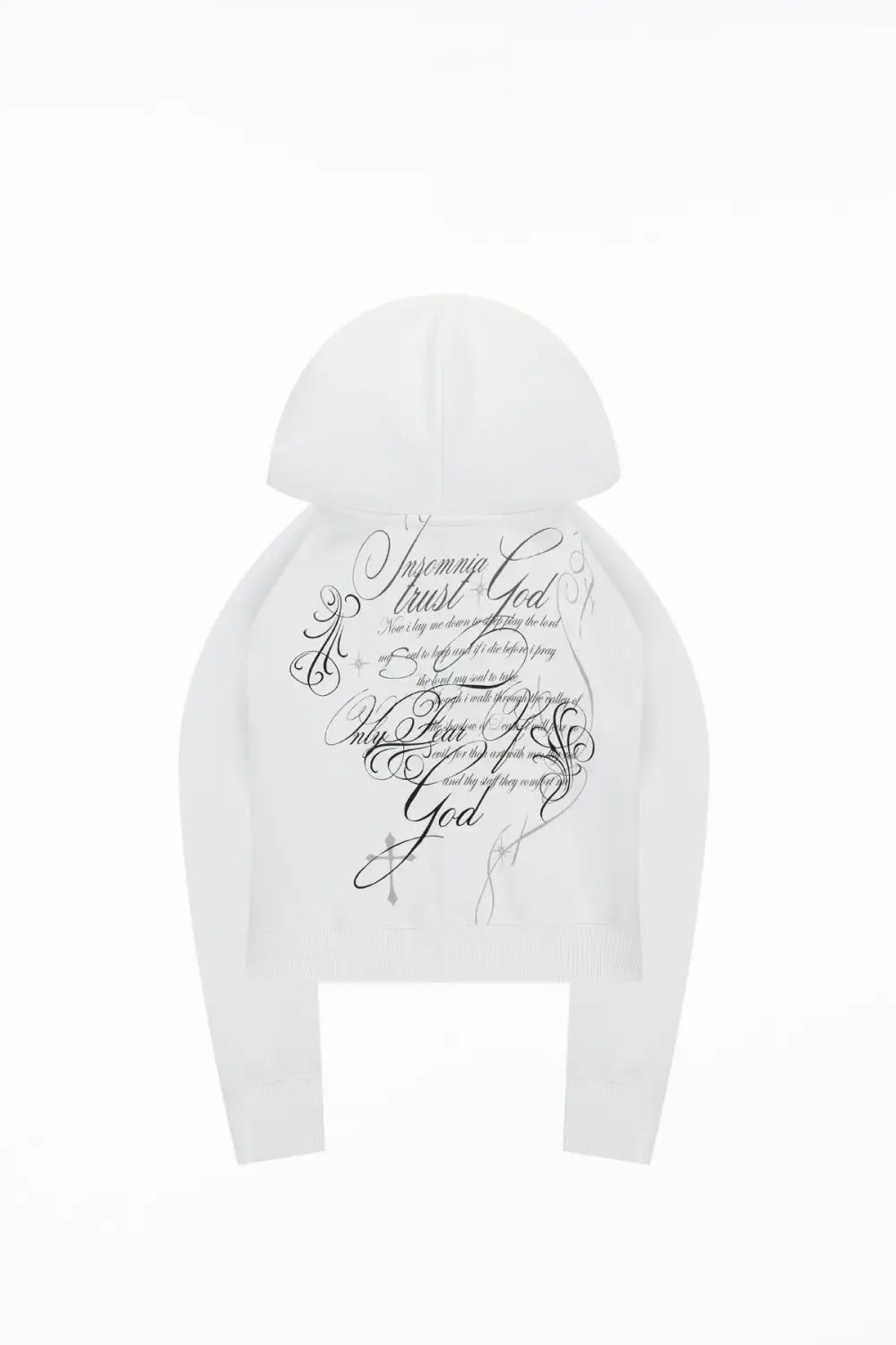 Message Cropped Hoodie