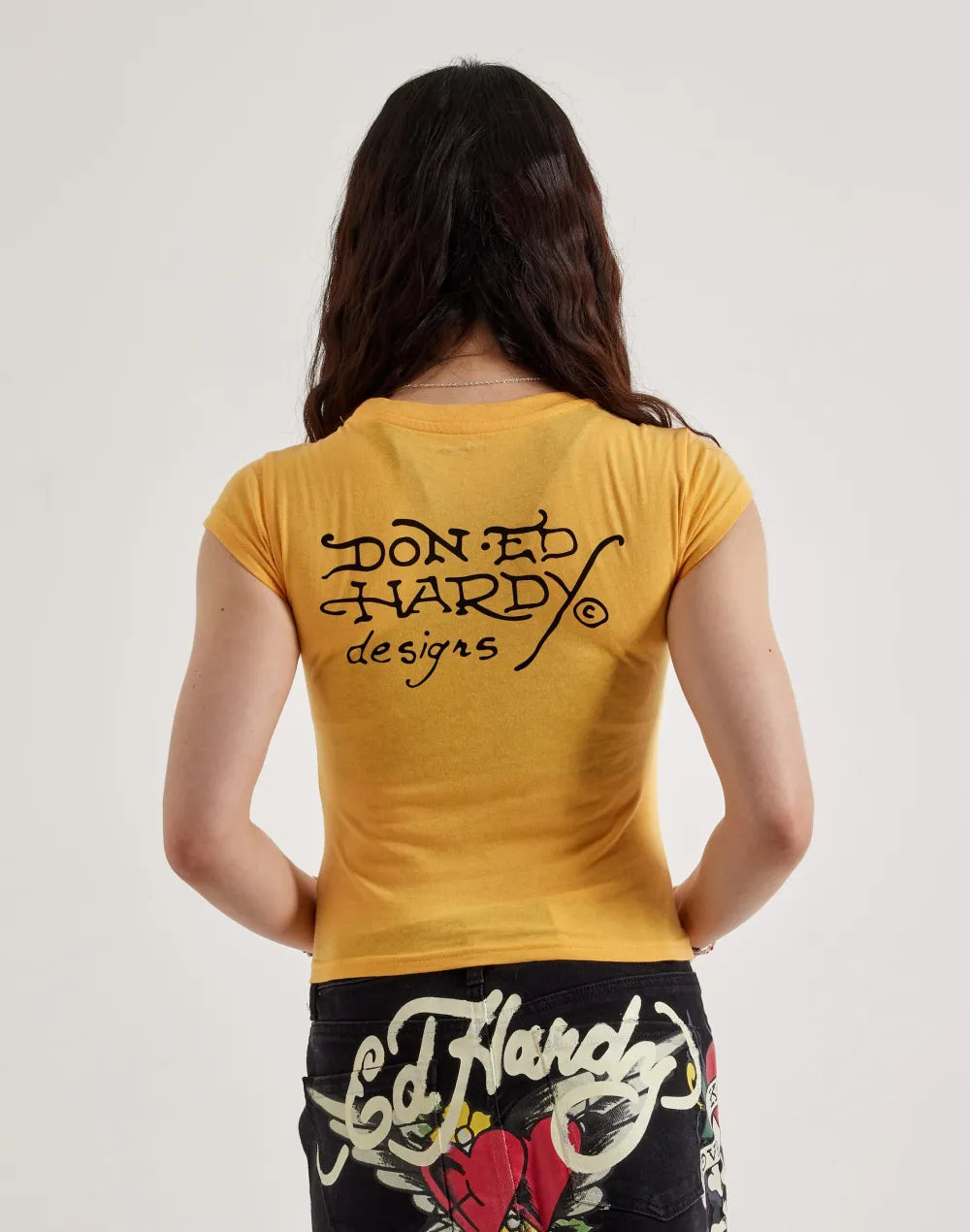 Ed Hardy Swallow Cap Sleeve Tee