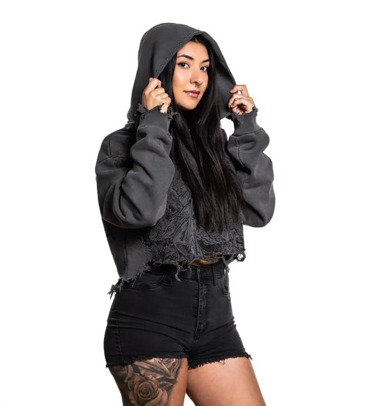 Angels Crop Hoodie