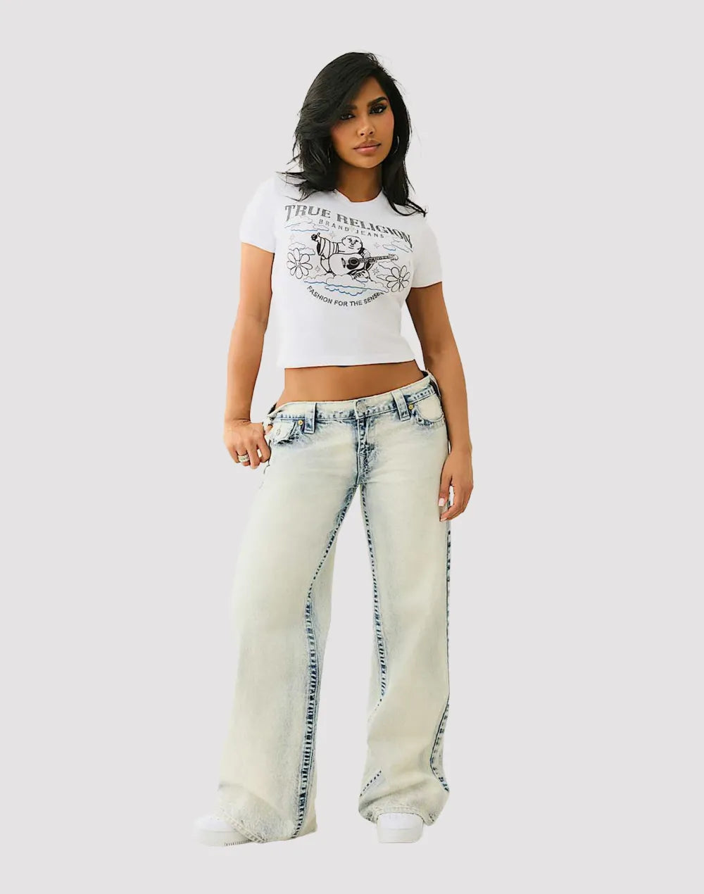 True Religion Crystal Buddha Tee