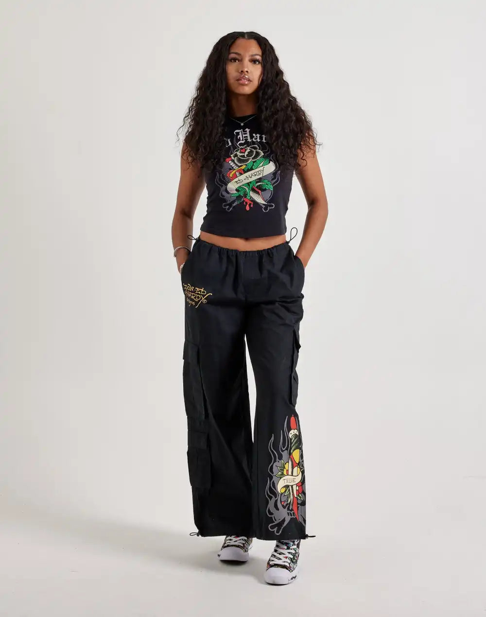 Ed Hardy Dagger Skull Cargo Pants