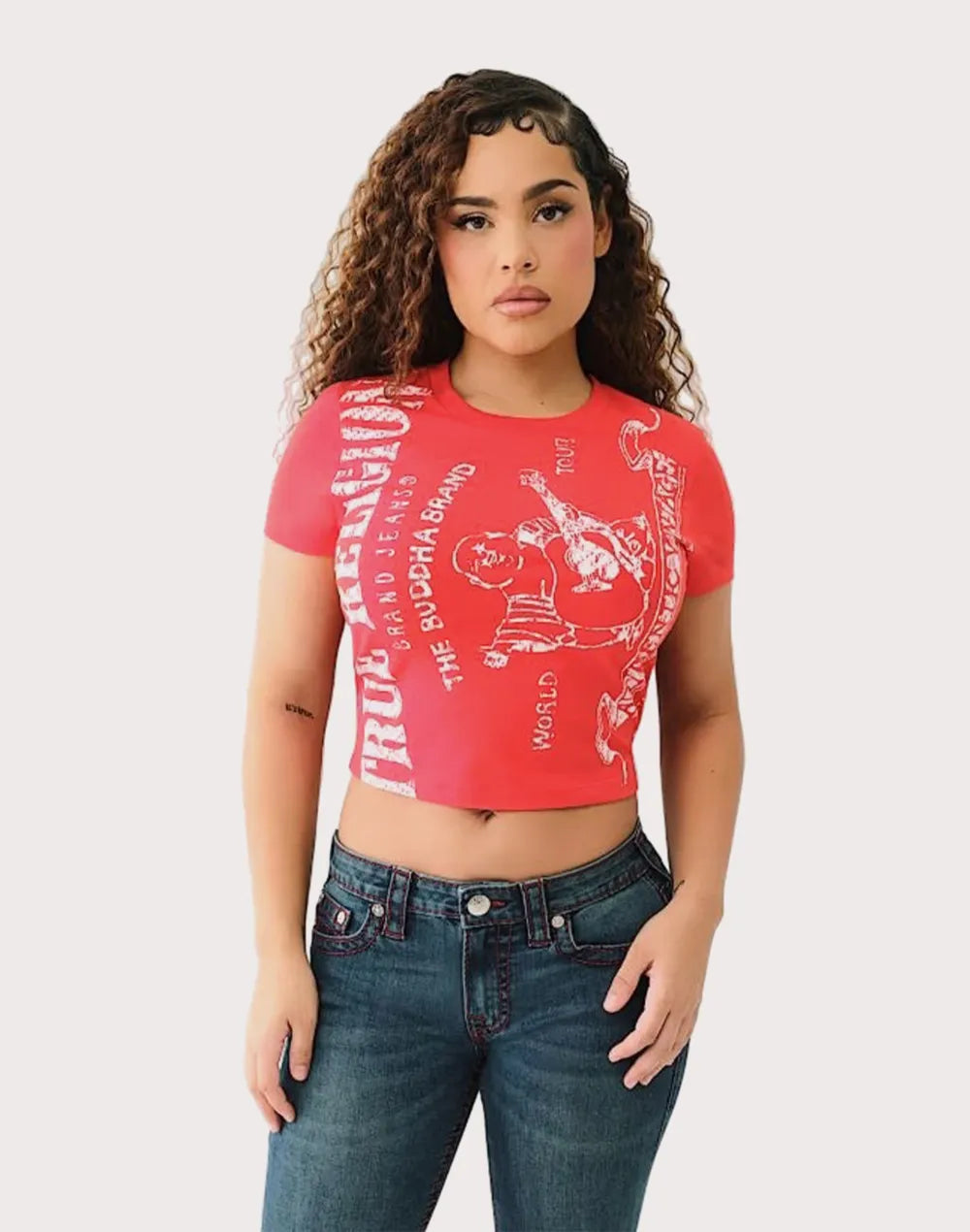 True Religion Heritage Logo Baby Red Tee