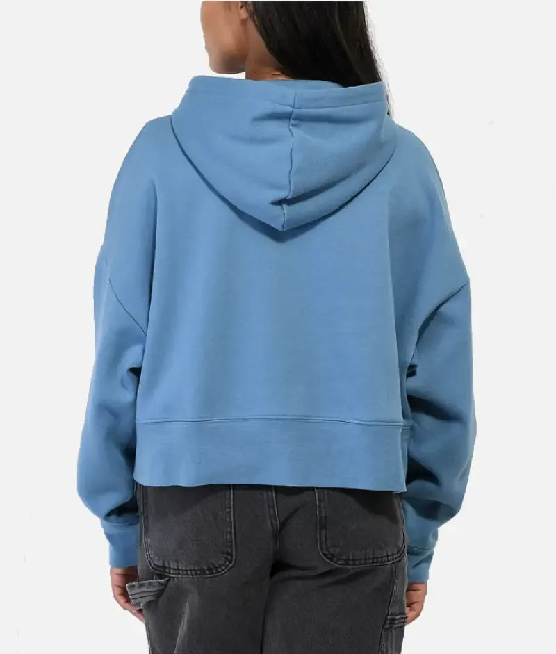 Empyre Zuri Skate Light Blue Crop Zip Hoodie
