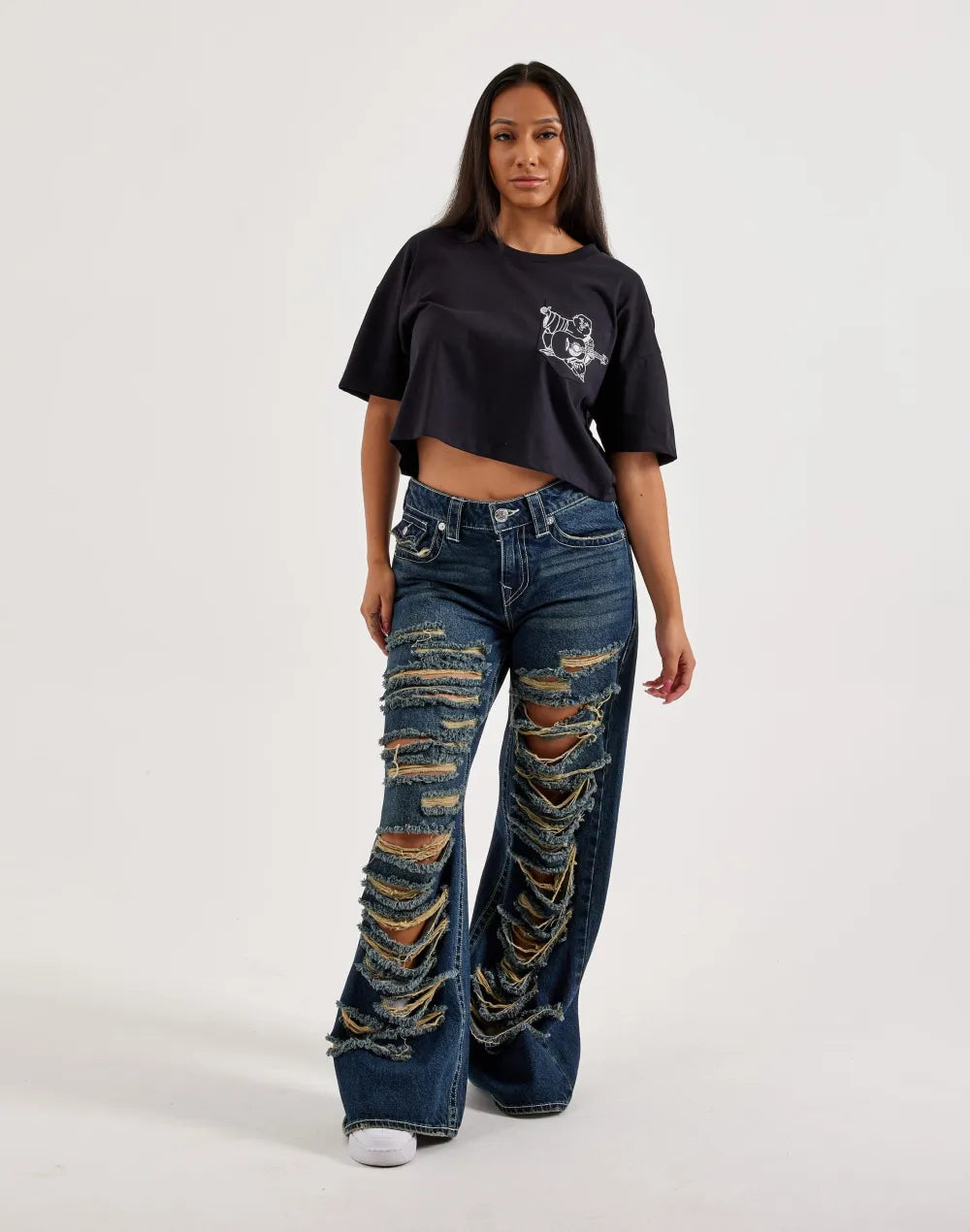 True Religion Embroidered Buddha Tee