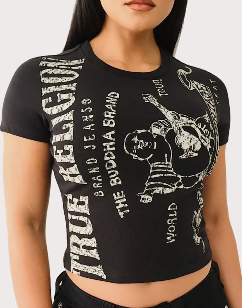 True Religion Heritage Logo Baby Tee